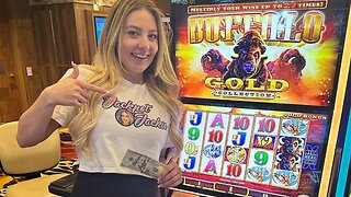 Jackpot Jackie Joins The Stampede on Buffalo Gold!!