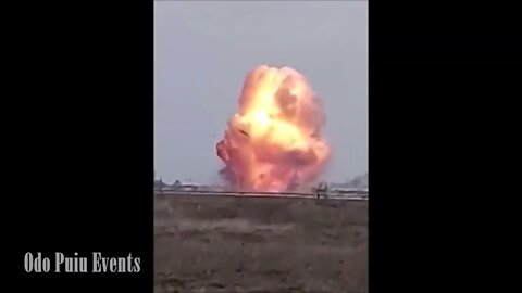 **WARNING** Sukhoi 25 Aircraft The Moment Of The Fall Near Chernigov