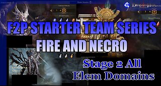 🔥🔥Season 2 F2P Fire & Necro Stater Team - All Elemental Domains Stage 2 🔥🔥