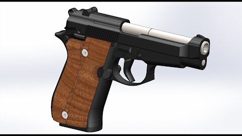 Solidworks Assembly of Beretta 84F