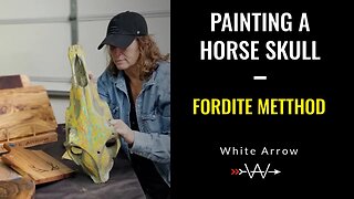 Painting horse skulls using the Fordite Method| Unique Art