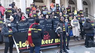 The All Out To Close Rikers Now Rally City Hall Steps 12/13/22 hosted by