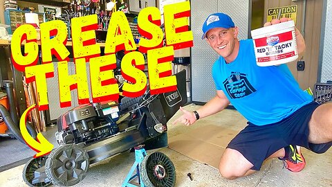 HOW TO GREASE LAWN MOWER WHEELS ON A TORO SUPER RECYCLER 21564