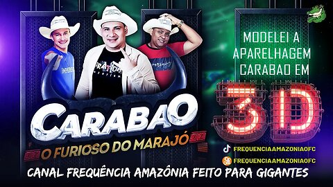 Modelei toda estrutura da aparelhagem #Carabao em 3D - CD festa na vila Murajá Curuçá-pa dj Tom