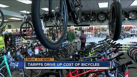 Tariffs drive up the cost of bicycles around Milwaukee