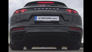 🏁[4k] BRUTAL Launch Control Porsche Panamera Turbo S is ADDICTVE and a KICK IN THE BACK! E-hybrid!