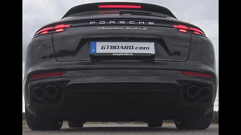 🏁[4k] BRUTAL Launch Control Porsche Panamera Turbo S is ADDICTVE and a KICK IN THE BACK! E-hybrid!