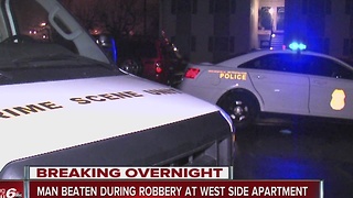 Man beaten during robbery at west side apartment complex