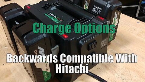 Metabo HPT (Hitachi) 4-Port 18V & 36V MultiVolt Battery Charger - Single or Simultaneously UC18YTSL