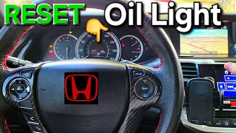 RESET Oil Life- Honda Accord, Ridgeline, Odyssey, Pilot, Passport, Civic, CR-V