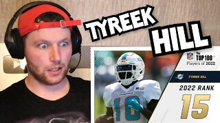 Rugby Player Reacts to TYREEK HILL (Miami Dolphins, WR) #15 NFL Top 100 Players in 2022