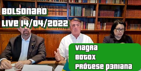 Bolsonaro fala sobre a licitação de viagra, botóx e prótese peniana no exército!