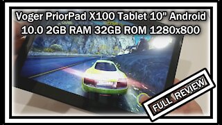 Voger PriorPad X100 Tablet 10 inch Android 10.0 2GB RAM 32GB ROM Dual Camera 1280x800 QUICK REVIEW