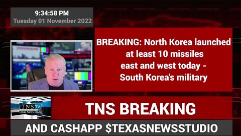 FLASH POINT: North Korea launched at least 10 missiles east and west today - South Korea's military