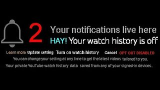 mandatory youtube watch history or Blank Homepage & Your 2 useless bell notifications live here