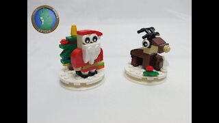 Lego Christmas Ornament Santa 854037 and Reindeer 854038