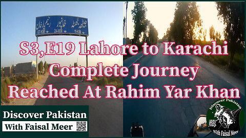 Season 3 Eps 19 Lahore To Karachi | Complete Journey |Watch In HD Urdu/Hindi #motovlogger #vlogger