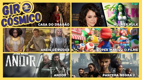 GIRO CÓSMICO (Cassian Andor, Jogo novo do Mario, Pantera Negra 2, Homem Formiga 3 e mais)