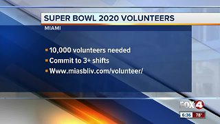 Volunteer for the 2020 Super Bowl in Miami
