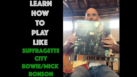 How To Play Suffragette City by David Bowie/Mick Ronson on Guitar - Intermediate Players