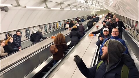 Holy Spirit fire of God moving through the London tube