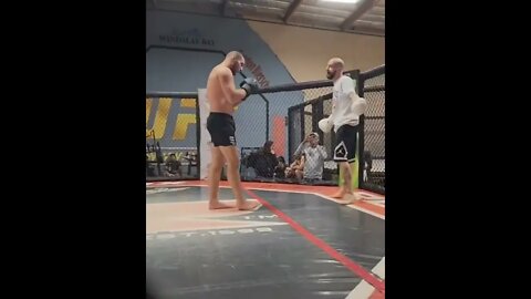 Sean Strickland MMA spar with Full Send reporter Shawny Mack