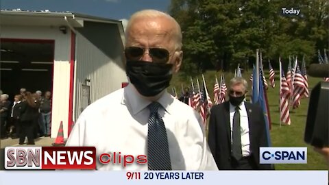 Biden Interviewed at the Shanksville, PA Volunteer Fire Department on 9-11-21 - 3667