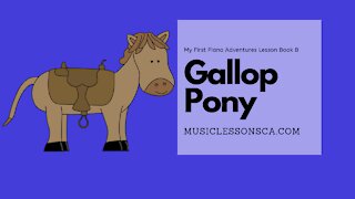 Piano Adventures Lesson Book B - Gallop Pony