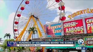 Hundreds of volunteers give their time at the South Florida Fair