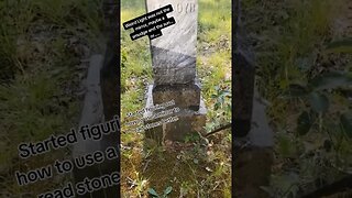 Interesting to me. #taphophile #cemetery #orb #light #headstone #mystery