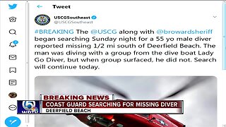 Search for missing diver