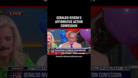 Geraldo Rivera's Affirmative Action Confession