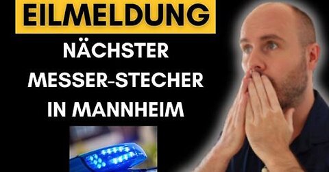 Nächster Messer Angriff in Mannheim von links - eine Festnahme, zwei Verdächtige flüchtig