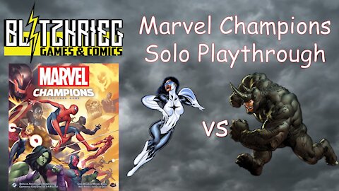 Spectrum vs Rhino Marvel Champions Card Game Solo Playthrough