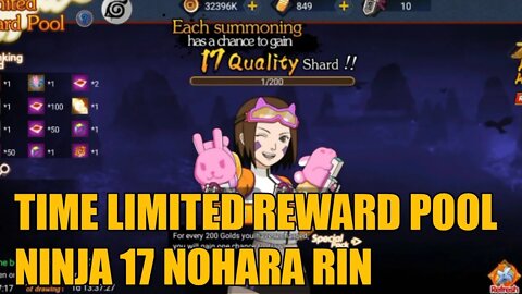 Event Time Limited Reward Pool Ninja R17 Nohara Rin Heroes Assemble Reborn