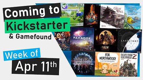 📅Kickstarter Boardgames | The Great Wall, Last Light, The Dark Quarter, Paradox Initiative, FarCry