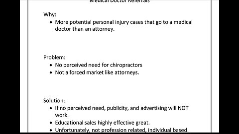 How Chiropractors Create Personal Injury Medical Doctor Referrals