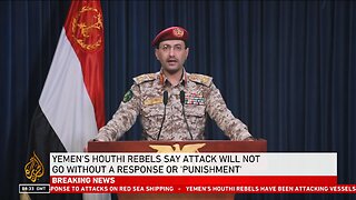 The spokesman of Yemen's Houthi armed forces is giving a statement