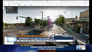 Woman killed in Overlea late Thursday night