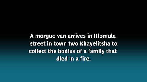 South Africa Cape Town - Three children died in a fire (video) (74D)