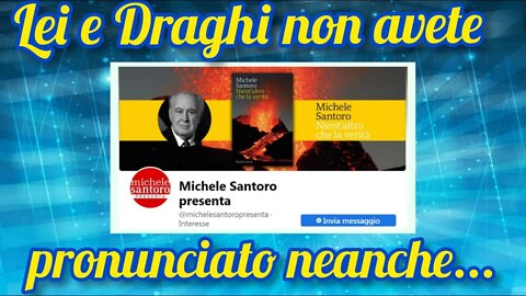 Michele Santoro : Lettera aperta a Enrico Letta