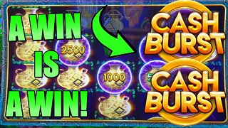 WINNING ON CASH BURST SLOT MACHINE!