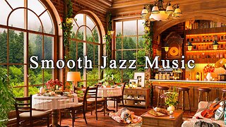 Jazz Relaxing Music ☕ Smooth Jazz Instrumental Music at Cozy Coffee Shop Ambience ~ Background Music