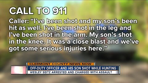 Off-duty officer and son shot while hunting