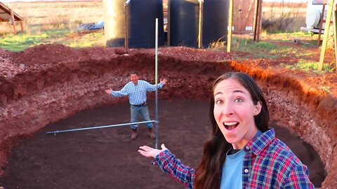 Couple Begins Building Epic OFF-GRID Earthbag Rainwater Harvesting Cistern