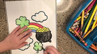 Pot Of Gold Coloring Page