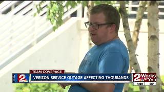 Verizon service outage affecting thousands