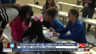 Hort Elementary School students create “Get Well Cards”