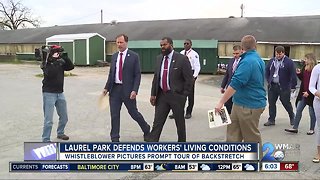Laurel Park defends workers' living conditions