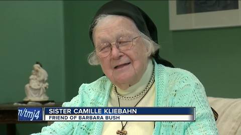 Local Nun Remembering Barbara Bush
